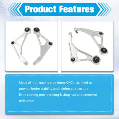 LABLT K622839 K622838 CMS301171 CMS301170 Front Lower Control Arms with Ball Joints Pair Replacement for Altima 2015-2018 Replacement for Maxima 2016-2023