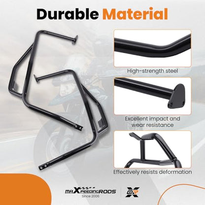 maXpeedingrods Crash Bars Engine Guards for Kawasaki KLR650 Gen 3 2022-2026