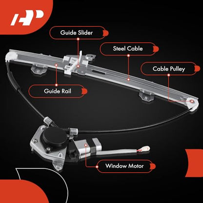 A-Premium Front Passenger Side Power Window Regulator with Motor (2-Pin) - style: Front Passenger Side (RH)