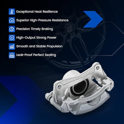 Front Brake Caliper Assembly for Geo Prizm 1993-1997 1.6L L4 - size: Front [19-B1591 & 19-B1590]
