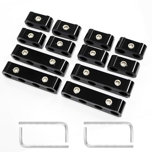 12-Piece Spark Plug Wire Separator and Holder Set(black) - color: black