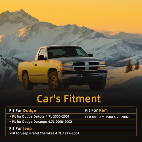 Head Gasket Bolts Set with Timing Chain Water Pump Kit, 4.7L - style: for Durango 4.7L 2000-2003
