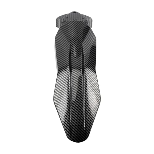 Ebike Front Rear Fender Set Mudguard Fender Protector - color: License Plate Fender Kit, size: Carbon Fiber