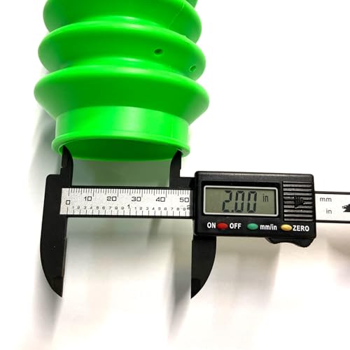 Rocky Road Universal 2" x 11" Shock Absorber Dust Boots Covers - Set of 2 (Lime Green) - color: Lime Green