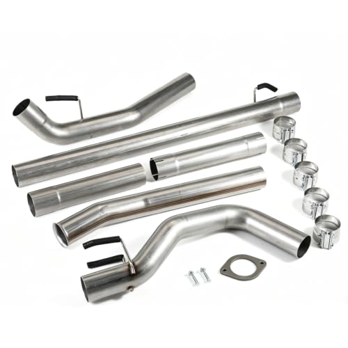 Stainless Steel Exhaust Pipes for Ford 2008-2010 F-250 F-350 F-450 SuperDuty 6.4L 4" Powerstroke Diesel - size: for 2008-2010 F250 F350 F450