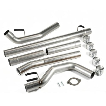 Stainless Steel Exhaust Pipes for Ford 2008-2010 F-250 F-350 F-450 SuperDuty 6.4L 4" Powerstroke Diesel - size: for 2008-2010 F250 F350 F450