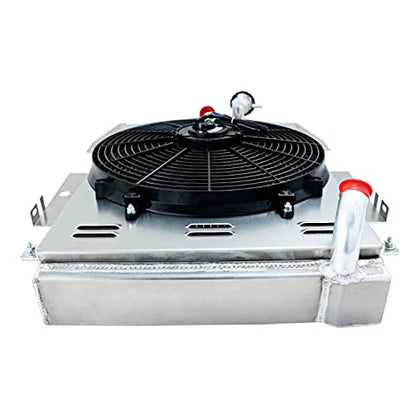 Aluminum Radiator For 1934-1936 1935 Chevy Pickup Truck Master L6 V8 4 Row Core Radiators + Shroud Fan + Relay