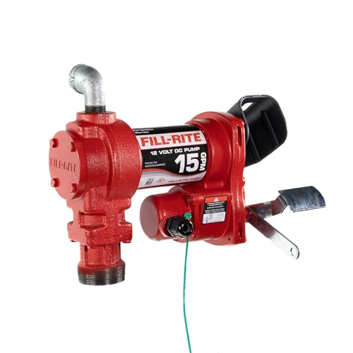 Fill-Rite FR1204H 12 V 15 GPM Fuel Transfer Pump (Pump Only Model) | Gasoline, Diesel, Kerosene, Ethanol Blends, Methanol Blends, & Biodiesel - style: Pump Only