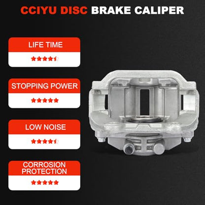 cciyu Rear Right Disc Brake Caliper Assembly w/Bracket 18-B4727 - size: Rear Right[18-B4727]