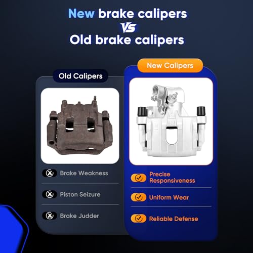 ECCPP 19B6284A 19B6285A Rear Left & Right Brake Caliper Assembly - size: Rear[19B6284A 19B6285A]