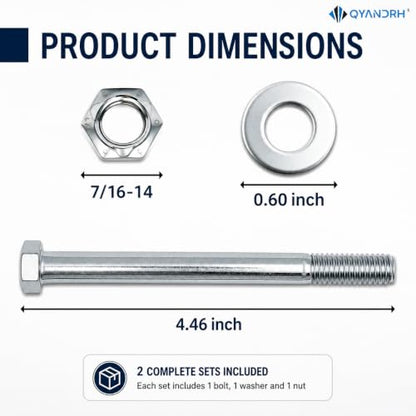 2 Sets 81101 Motor Mount Bolt Kit for Chevy GMC, Grade 8 Hardware