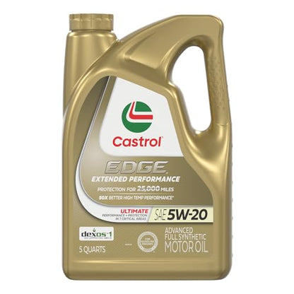 Castrol EDGE Extended Performance 5W-20 Advanced Full Syn Motor Oil 5 Qt - size: 5 Quarts