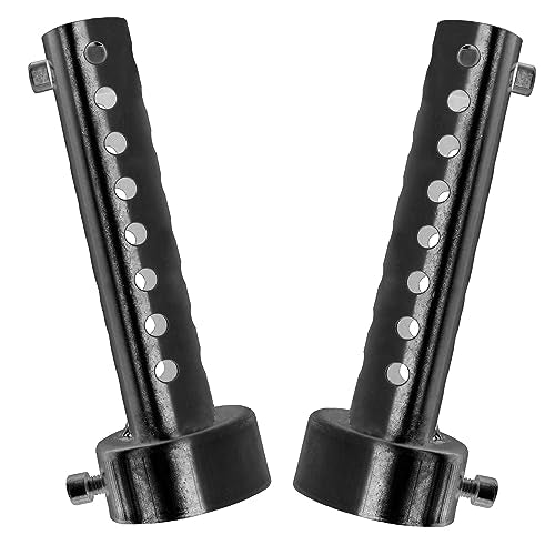 2 Pcs Motorcycle Exhaust Silencer Motorbike Muffler Insert Baffle Silencer Universal (black-45mm,2Pcs) - color: black-45mm