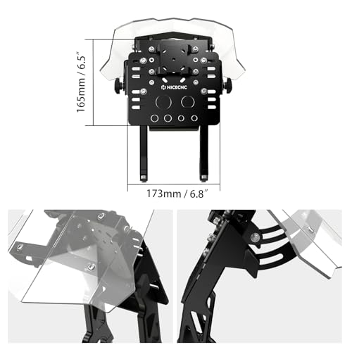 NICECNC GPS Mount Bracket Kit, Mini Fairing Aluminum Accessories,Black