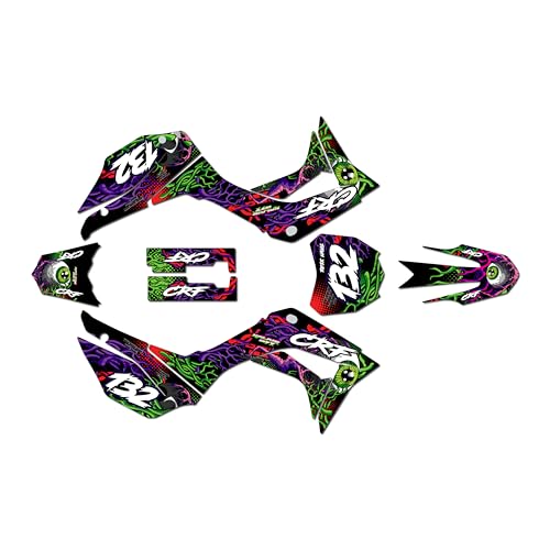 Graphics Kit for Honda CRF110F (2019-2026) CORE Series Purple 16 Mil - On/Off the Road - Dirt Pit Bike Motorcycle Sticker, Dirtbike Racing Decal Motocross Accessories no-Plastics - color: Purple, size: 16 Mil - On/Off the Road