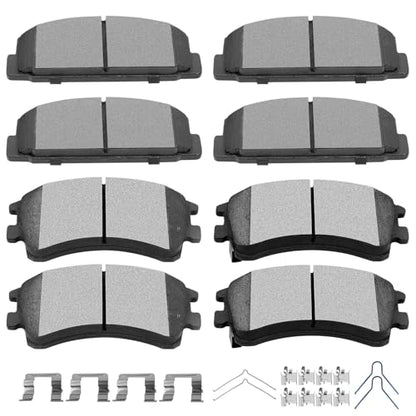 Ceramic Front Rear Brake Pads Kits,SCITOO 8pcs Pads Set fit For Mazda For 6 - size: Front D957 & Rear D482