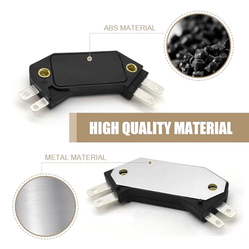 1 PC Automobile Ignition Module, Engine Ignition Control Module Replacement Parts 1190357 8131941, 4 Pin Design Standard Repair Accessories, Compatible with Most Cars Models (Black)