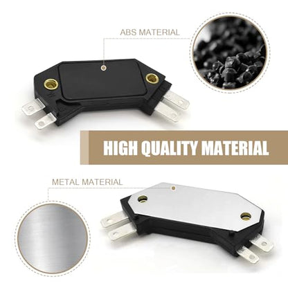 1 PC Automobile Ignition Module, Engine Ignition Control Module Replacement Parts 1190357 8131941, 4 Pin Design Standard Repair Accessories, Compatible with Most Cars Models (Black)