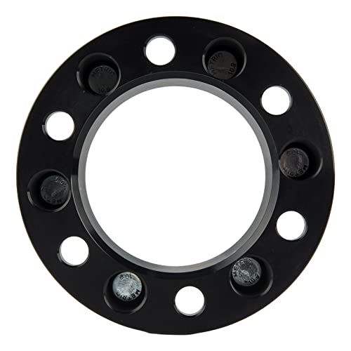 PHILTOP 6x5.5 Lug-Centric Wheel Spacers 2 inch for GMC Sierra 1500 - color: Black, size: 6x5.5" -108mm -M14x1.5 -2" thick