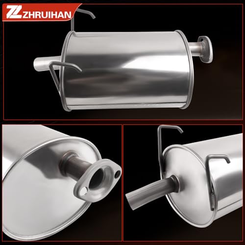 409 Stainless Steel Exhaust Resonator & Muffler Pipe System - size: 1997-2001 CR-V 2.0L L4