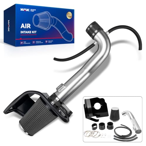 KAX 3.5" Cold Air Intake Kit for 2014-2018 GMC Sierra 1500 5.3/6.2L - color: Black, size: 2014-2018 Chevrolet Silverado 1500 5.3/6.2L