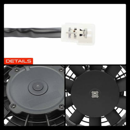 A-Premium 6.5'' 6.5 inch Slim Universal Electric Cooling Fan Assembly - style: 6.5 inch