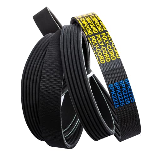 6PK2225 Serpentine Belt for 12–17 Jeep Wrangler 3.6L - size: 6PK2225-2225mm
