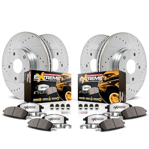 PowerStop Z36 Truck & Tow Brake Pad & Rotor Kit Front & Rear K8171-36