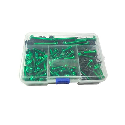 210pcs Motorcycle Fairing Bolts Kit for Sportbike Green - color: Green