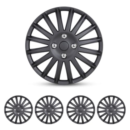 15 inch Hubcaps Wheel Rim Cover for Univers Cars SUV Truck, - color: 5019-Black Matte-15