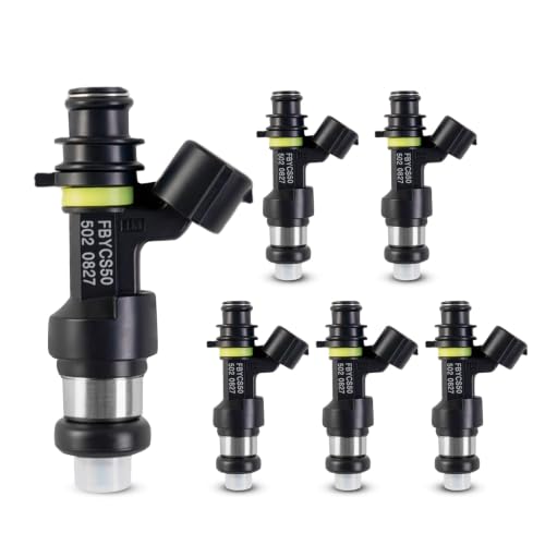 15710-66J00 Fuel Injector Set of 6 Compatible with 2006-2008 Suzuki 2.7L - color: QMP-I02F0129