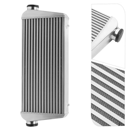 Universal Mount Intercooler 31x12x4" 3" Inlet & Outlet One Side Top Polished Intercooler Aluminum Intercooler Front Mount Intercooler for All Cars 1000HP - color: 31x12x4" 3"