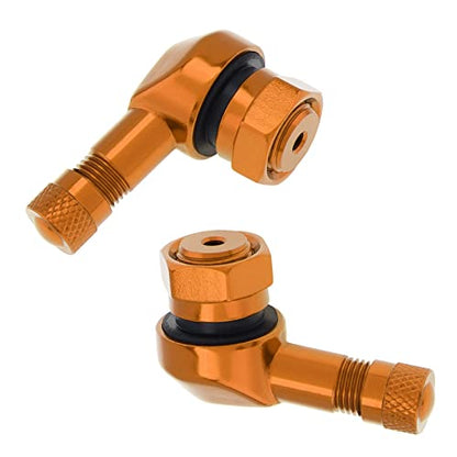 90° Tire Valve Stems 11.3mm Aluminum Forged for Scooter E-Bike ATV - color: Gold