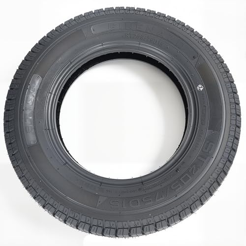 Set of 2 ST205/75D15 Trailer Tires for Utility, Boat & Cargo Trailers, Durable Heavy-Duty Replacement Wheels