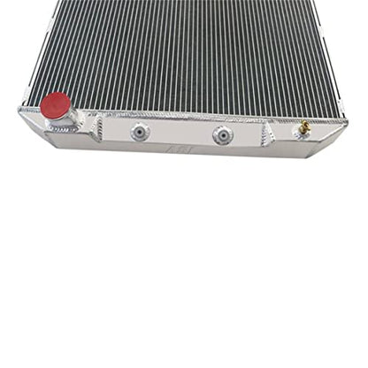 4 Row Aluminum Radiator Compatible with 1957-1959 1958 Ford Fairlane Ranchero Skyliner
