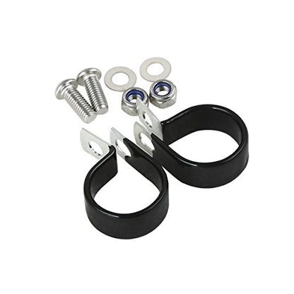 TCT-MOTORPARTS 1 1/4" Highway Engine Guard Crash Bar w/Lower Vented Leg Fairing Fit For Harley Touring Street Glide Electra Glide FLHT Road King 1997-2008 - color: Black Engine Crash Bar+Vivid Black Lower Fairing
