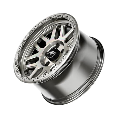 RockTrix RT110 18 inch Wheel, 18x9, 5x150, 12mm Offset, Machined Silver - color: Machined Silver, size: 18x9 -12mm offset
