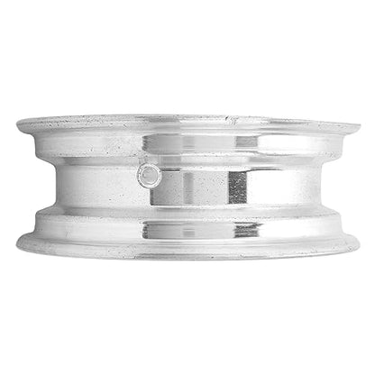 8in Motorcycle Front Cast Wheel Rim for 2.5‑8 Tires, Aluminium Alloy Polished Front Wheel Vacuum Rim Wheel for Monkey Z50 Q50 Front Wheel Replacement