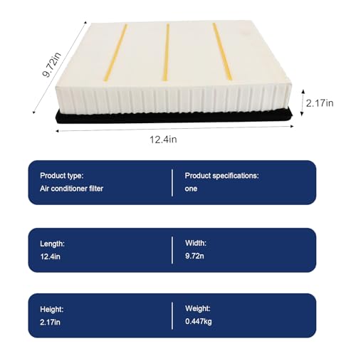 Engine Air Filter Replacement 15908915 for Chevrolet Silverado 1500 5.3L 1999-2017, for Tahoe 5.3L 2000-2019, for Silverado 2500 HD 6.0L 2001-2019, for Silverado 1500 4.8L 1999-2013 - style: 15908915