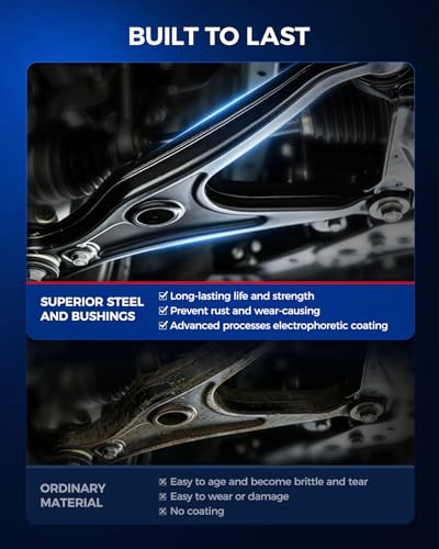 KAX Upgraded 12pcs Front Upper Control Arms Suspension Kit for Jeep Grand Cherokee 2005-2010, for Commander 2006-2010, Upper Control Arms, Ball Joints, Sway Bar Links, Tie Rods & Boots K620188 K80629 - size: Jeep Grand Cherokee 2005-2010