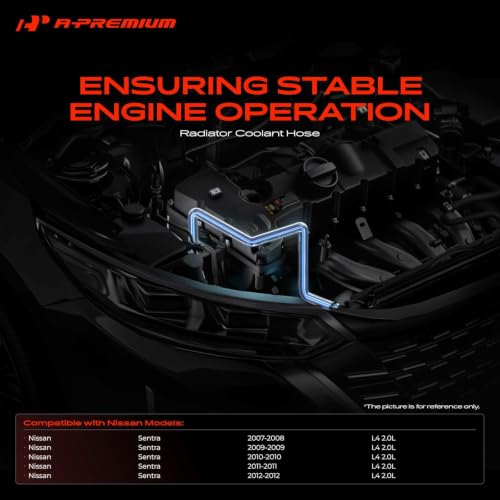 A-Premium Lower Engine Radiator Coolant Hose Compatible with Nissan - size: Lower