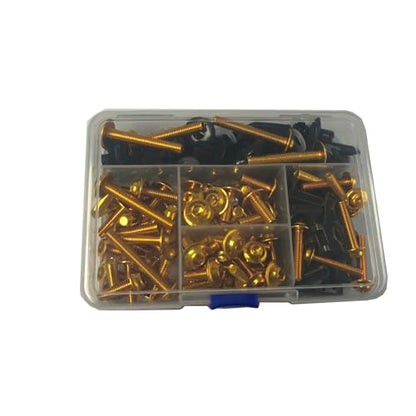210pcs Motorcycle Fairing Bolts Kit for Sportbike Gold - color: Gold