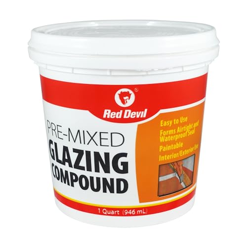 Red Devil 0664 Pre-Mixed Glazing Compound, 1 Quart - style: 1 - Pack