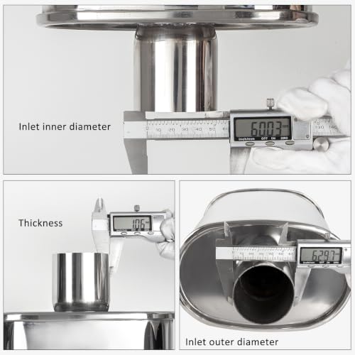 Catekro Exhaust Muffler Y Pipe 2.5" Inlet 3" Dual Outlet 21.3" Length - color: 1 Inlet to 2 Outlet