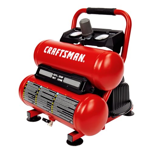 Craftsman 2-Gallon Air Compressor, 1/3 HP Oil-Free Twin Tank, 125 PSI