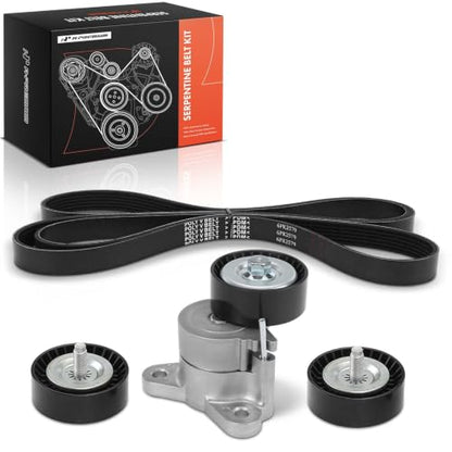 A-Premium Engine Serpentine Belt Drive Kit Compatible with Jeep, Dodge