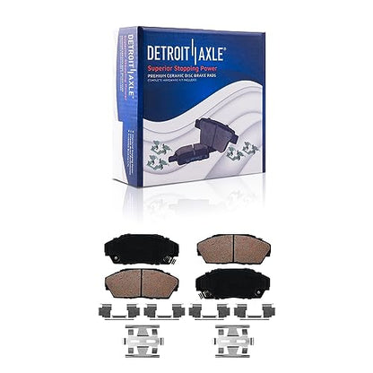 Detroit Axle - Brakes Kit Drilled Rotors Brake Pads for Integra Honda Civic - size: 8PR50394/KIT