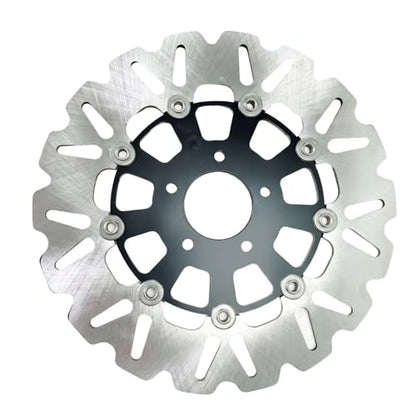 11.8" Rear Floating Brake Rotor Disc Compatible with Harley Sportster Softail Touring Dyna Early Super Glide Motorcycle Brake Disc - size: 11.8" Rear Rotor
