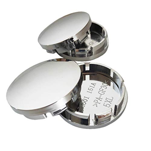 4 Pcs/Set Black/Silver 56mm Universal Car Wheel Center Hub Caps ABS Caps Vehicle Decor