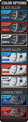 Dakota Digital 73-87 Chevy Truck VHX System, Carbon Fiber Face - Red Display